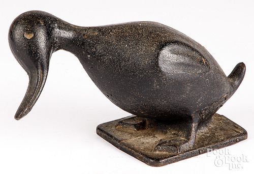 CAST IRON DUCK DOORSTOPCast iron