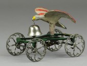 CAST IRON EAGLE BELL TOY Gong