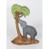 Cast Iron Elephant Doorstop Am