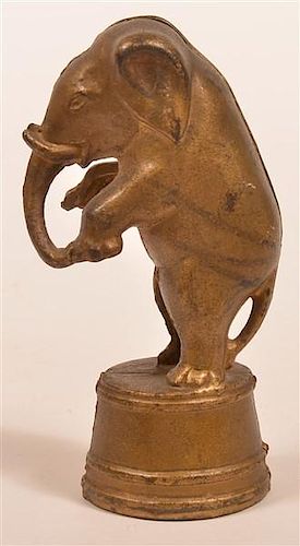 CAST IRON ELEPHANT ON TUB STILL