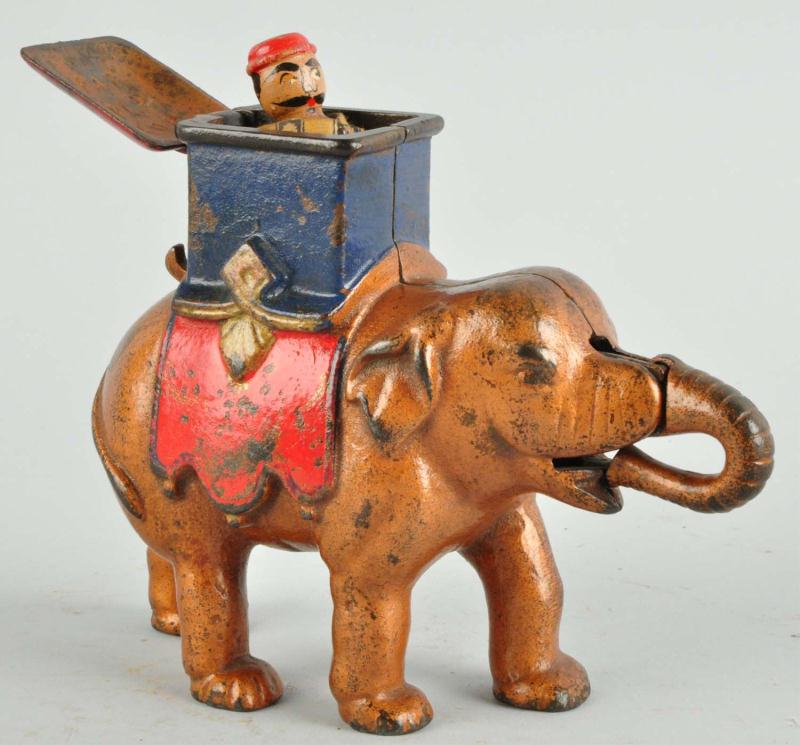 Cast Iron Elephant with Howdah