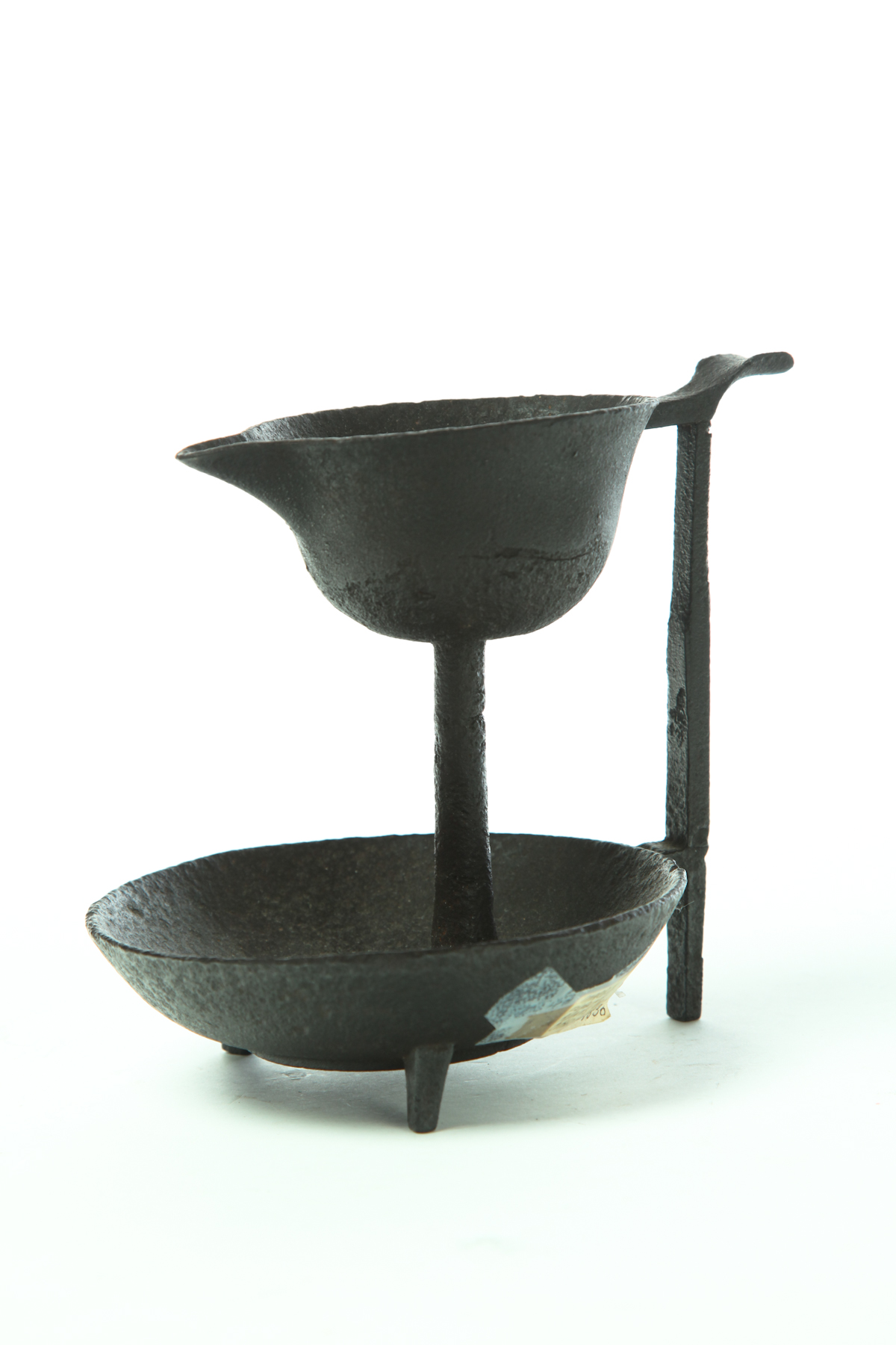 CAST IRON FAT LAMP.  Marble Furnace