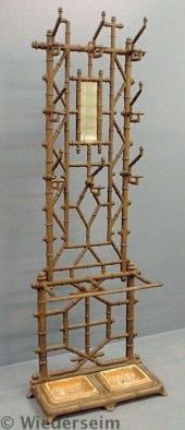 Cast iron faux bamboo form hal