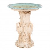 CAST IRON FIGURAL BIRDBATH Lat