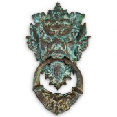 CAST IRON FIGURAL DOOR KNOCKER