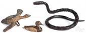 CAST IRON FIGURAL FLYING DUCK