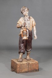 CAST IRON FIGURAL HITCHING POS