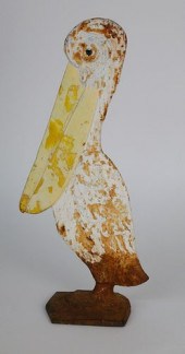 CAST IRON FIGURAL PELICAN DOOR