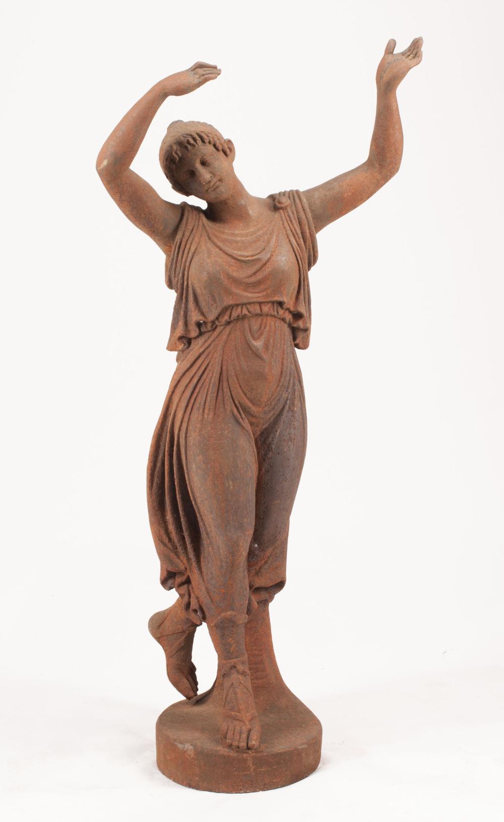 CAST IRON FIGURE OF A CLASSICAL