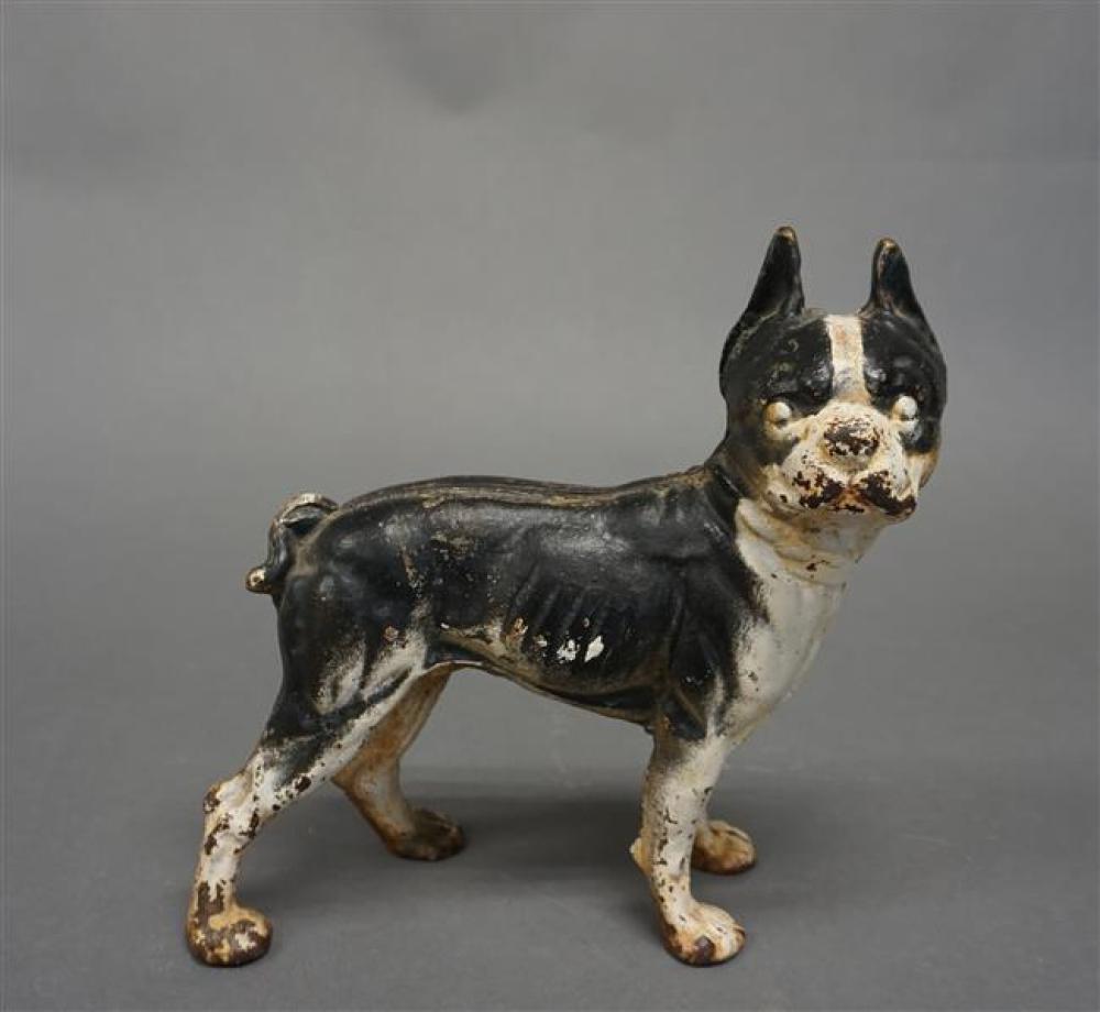 CAST IRON FIGURE OF DOG, H: 9-1/2