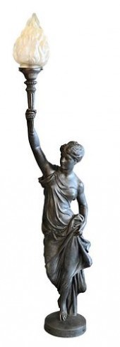 CAST IRON FIGURE/POST, CLASSIC