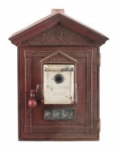 CAST IRON FIRE CALL BOX 20TH C
