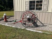 CAST IRON FIRE HOSE REEL 19TH