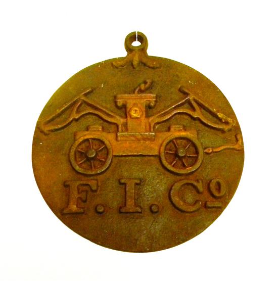 Cast iron fire mark  hooked disc