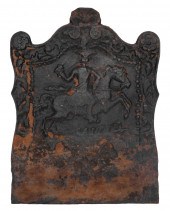 CAST IRON FIREBACK 18TH CENTUR