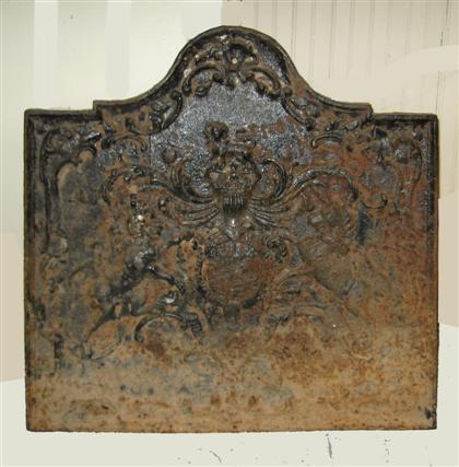 Cast iron fireback    18th century