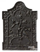 CAST IRON FIREBACK, LATE 18TH
