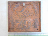 CAST IRON FIREMARKER, 1794 WIT