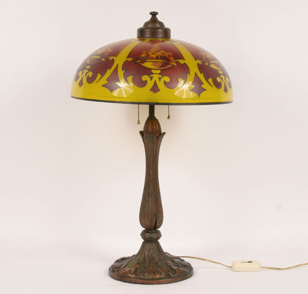 Cast iron floriform lamp base