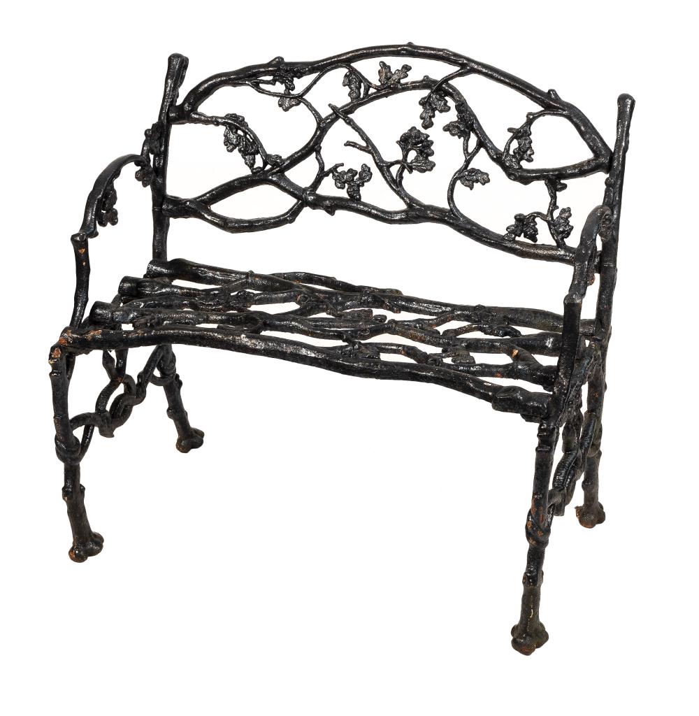 CAST IRON GARDEN BENCH EARLY 20TH
