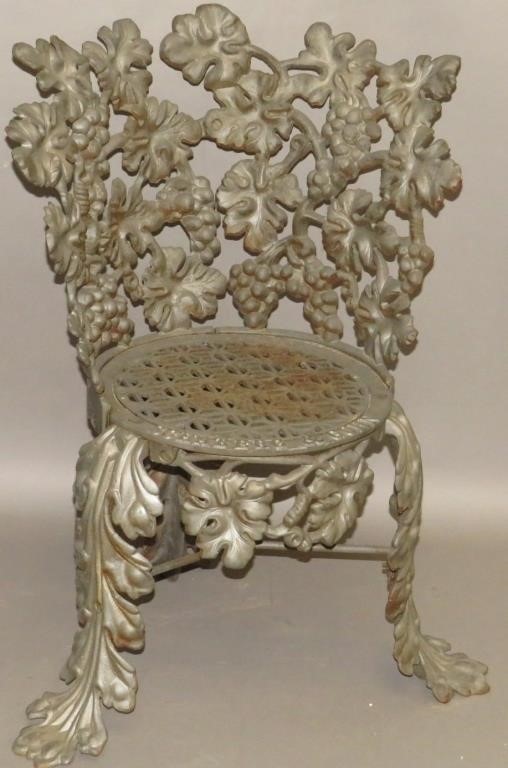 CAST IRON GARDEN CHAIRca. 1860;