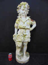 CAST IRON GARDEN FIGURE OF A B