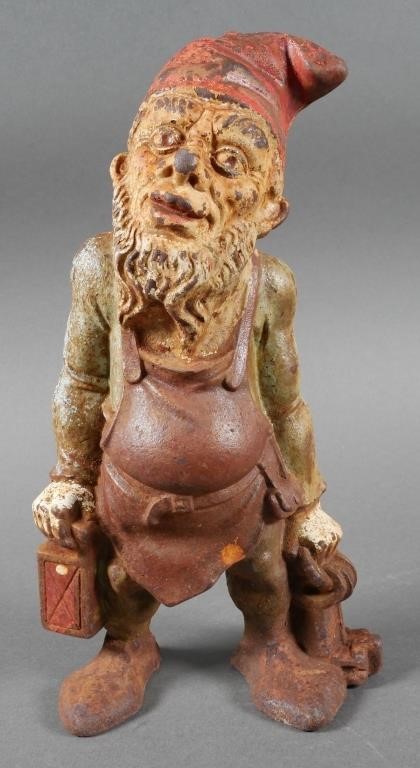 CAST IRON GARDEN GNOME