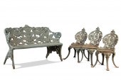 CAST IRON GARDEN GROUP, BENCH