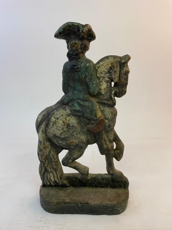 Cast iron George Washington door