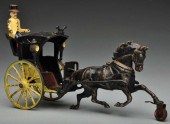 Cast Iron Hansom Cab Horse-Dra