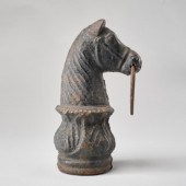 CAST IRON HITCHING POSTA cast