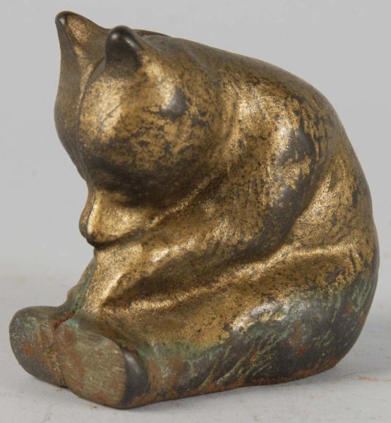 Cast Iron Honey Bear Still Bank. 