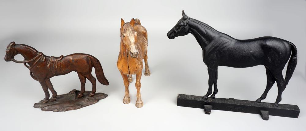 CAST IRON HORSE DOORSTOP BY