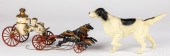 CAST IRON HORSE DRAWN FIRE PUM