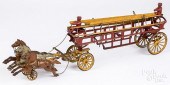 CAST IRON HORSE DRAWN LADDER W