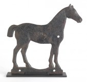Cast iron horse form windmill