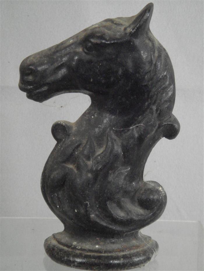 Cast iron horse head doorstop,