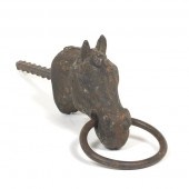 CAST IRON HORSE HEAD HITCHING