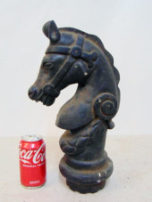CAST IRON HORSE HITCHING POST