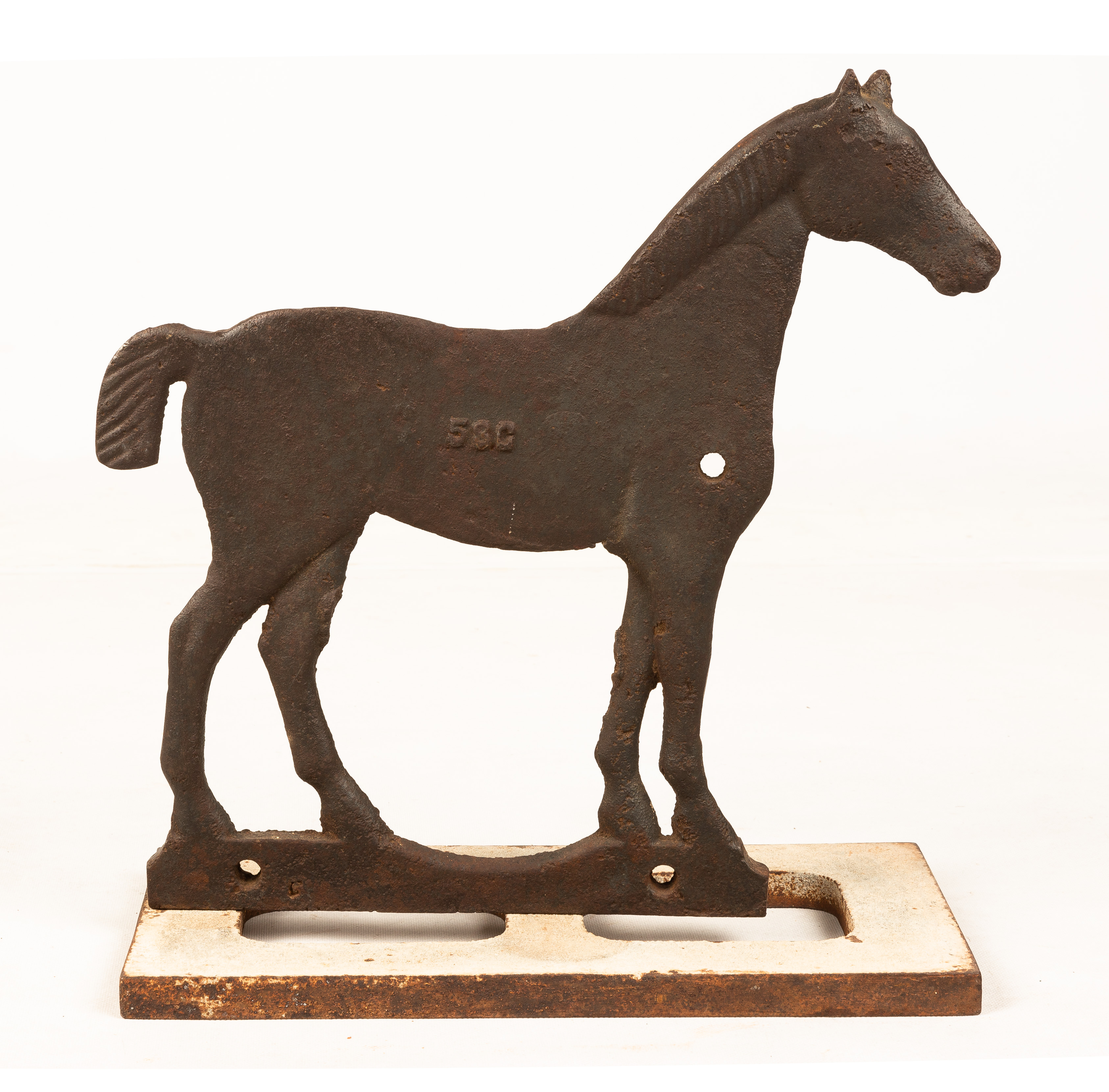 CAST IRON HORSE WEATHER VEIN Cast