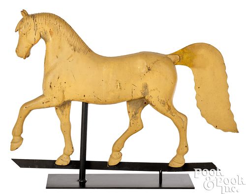CAST IRON HORSE WEATHERVANE, 19TH