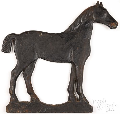 CAST IRON HORSE WINDMILL WEIGHT,