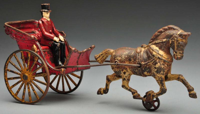 Cast Iron Hubley 1-Horse Gig