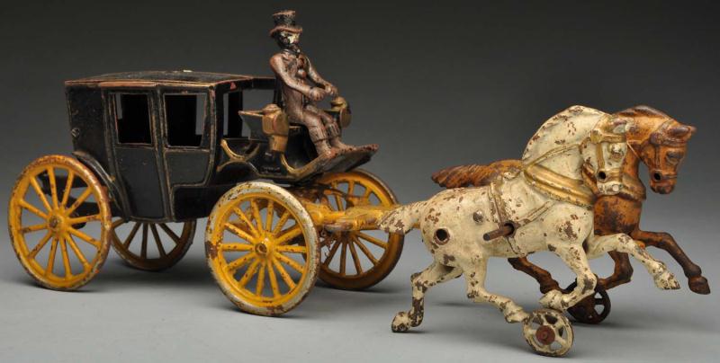 Cast Iron Hubley 2-Horse Landau