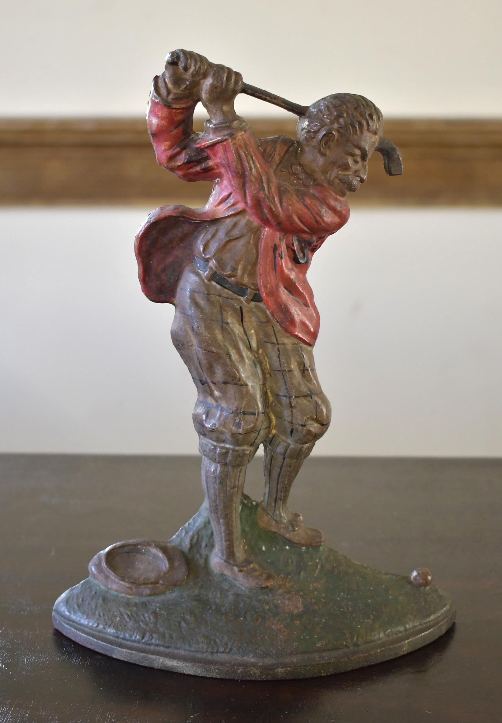 CAST IRON HUBLEY DOORSTOP, 'A