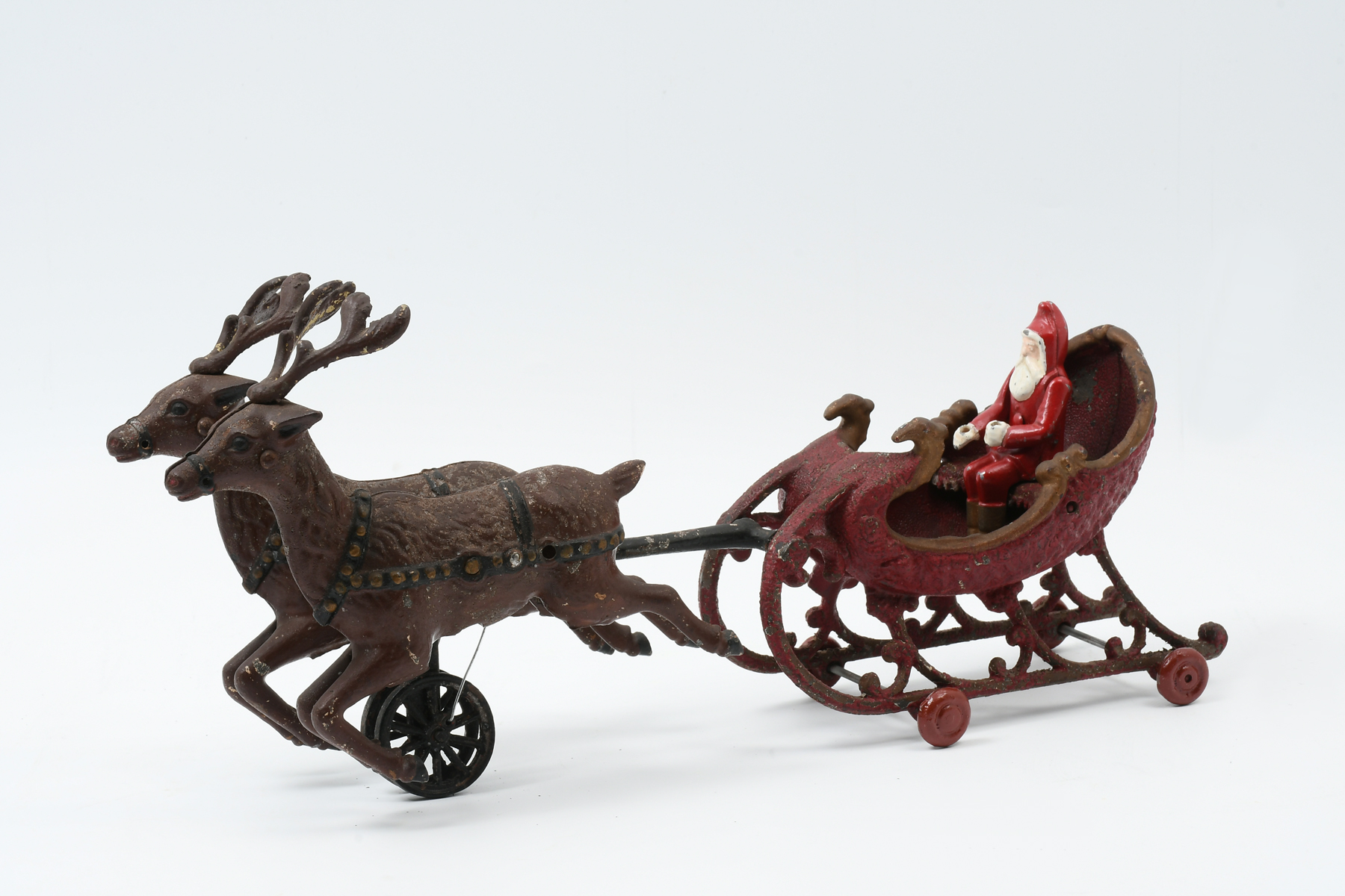 CAST IRON HUBLEY DOUBLE REINDEER