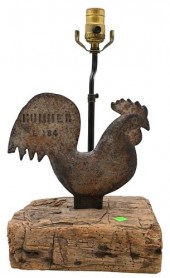 CAST IRON HUMMER ROOSTER WINDM