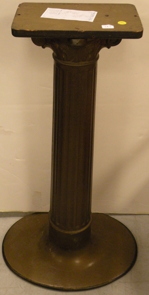 Cast iron Ionic capital pedestal 