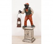Cast iron lawn jockey, repaint