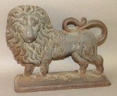 CAST IRON LION DOORSTOPca. 183